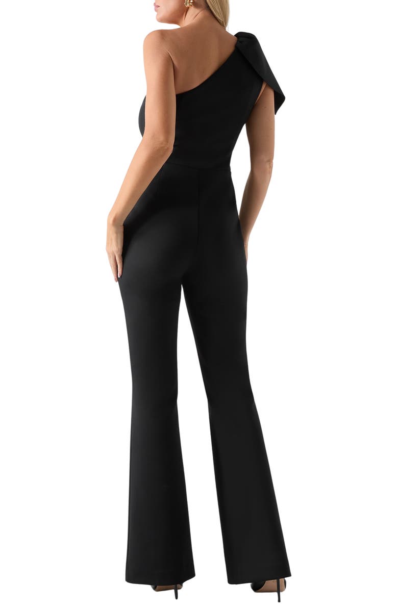 Marciano Andrea One-Shoulder Scuba Crepe Jumpsuit, Alternate, color,