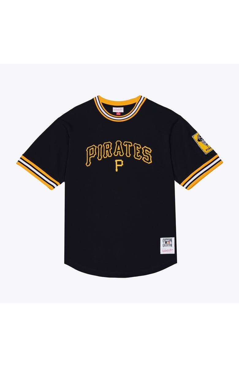 Mitchell & Ness Men's Mitchell & Ness Black Pittsburgh Pirates Wild Pitch Ringer T-Shirt, Main, color, Black