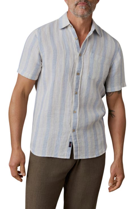 Palma Linen Short Sleeve Button-Up Shirt