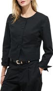 Alex Mill Soho Collarless Cotton & Linen Jacket