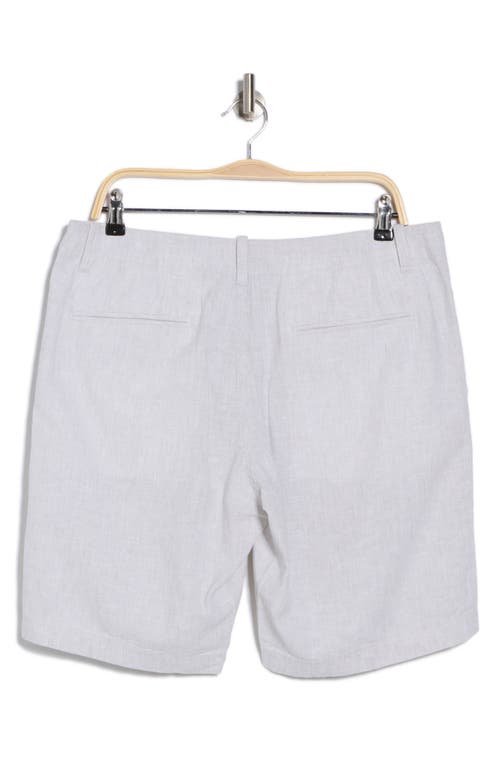 14TH & UNION 14TH & UNION LINEN BLEND TRIM FIT SHORTS
