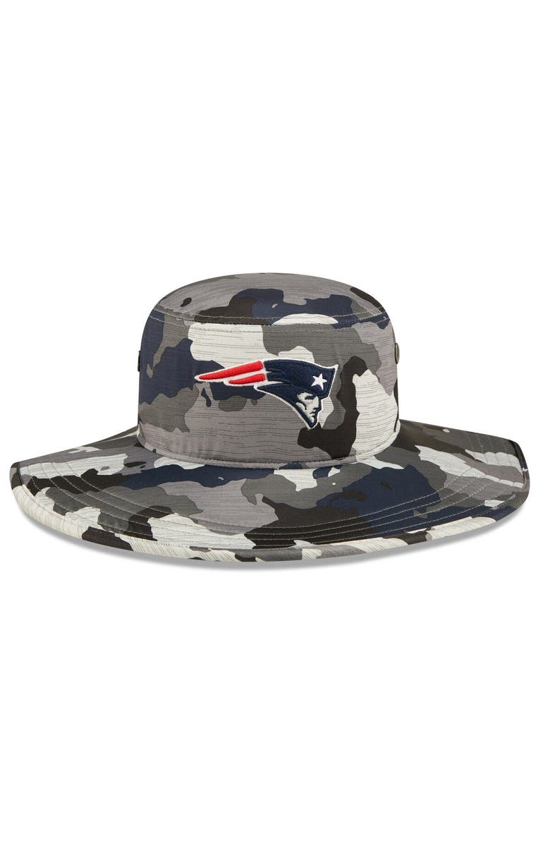 New Era Men's New Era Camo New England Patriots 2022 NFL Training Camp Official Panama Bucket Hat, Alternate, color, 