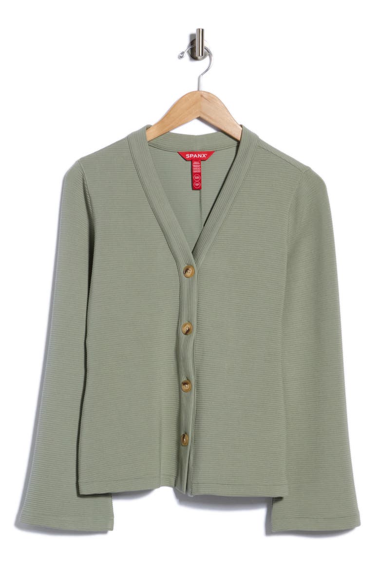 French Rib Cardigan, Alternate, color, SAGE BRUSH
