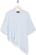 Renee C Lace Hem Assymetric Top