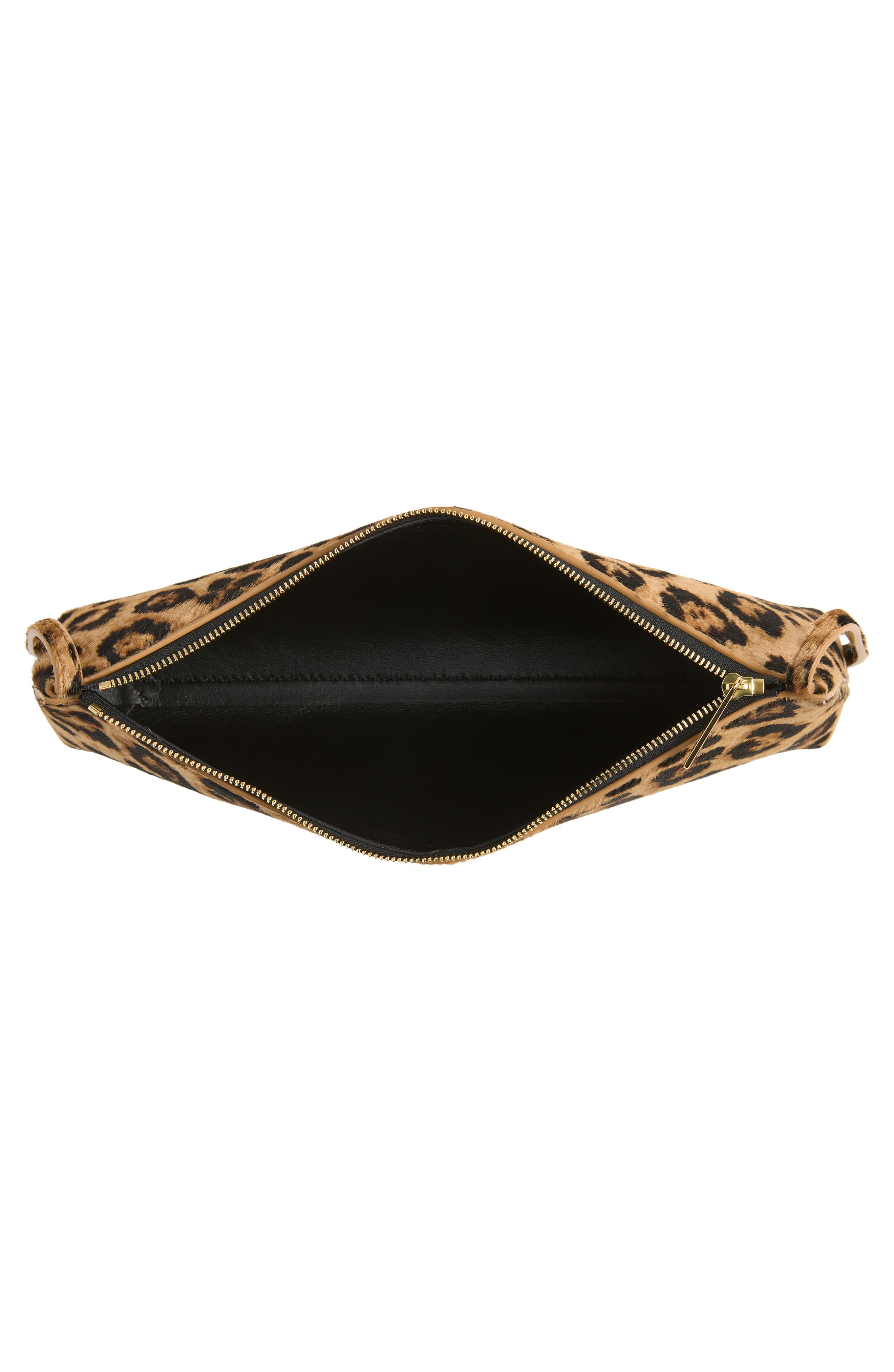 Gaia Genuine Calf Hair Baguette Bag, Alternate, color, LEOPARD