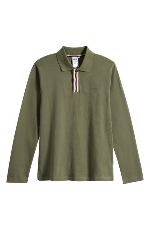 Kids' Long Sleeve Cotton Polo (Big Kid)