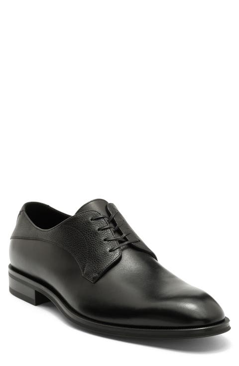 Derrek Mixed Finish Plain Toe Derby (Men)