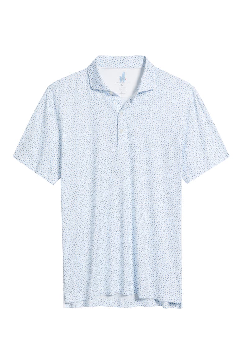 Plumeria Floral Featherweight Performance Polo, Alternate, color, TIDE