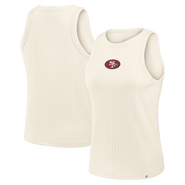 FANATICS Women's Fanatics Cream San Francisco 49ers Star Play Tri-Blend Ribbed Tank Top