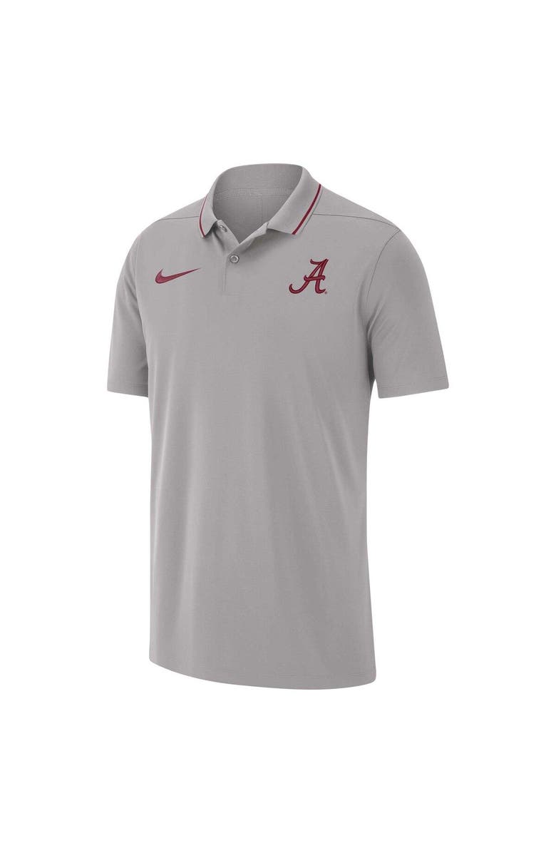 Nike Men's Nike Gray Alabama Crimson Tide 2023 Coaches Performance Polo, Alternate, color, 