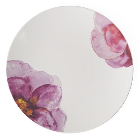 Rose Garden Buffet Plate Coupe