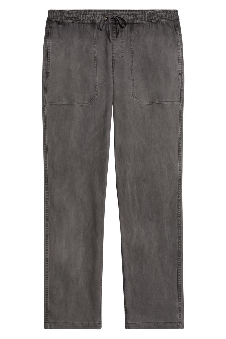 Made to Fade Stretch Cotton Drawstring Pants, Alternate, color, WASHED SMOKE
