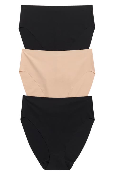 Invisible Edge Assorted 3-Pack High Cut Briefs