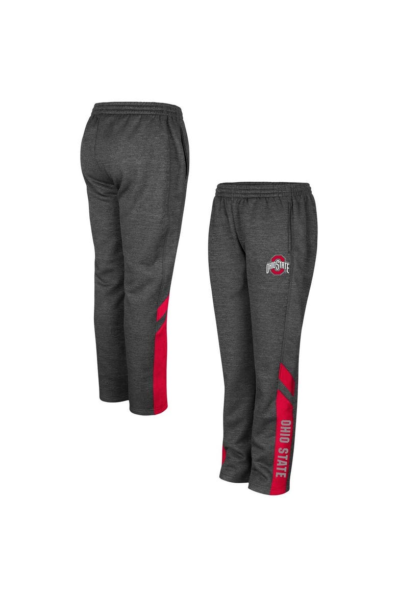 Youth Colosseum Heathered Charcoal Ohio State Buckeyes Fleece Pants, Main, color, Heather Charcoal