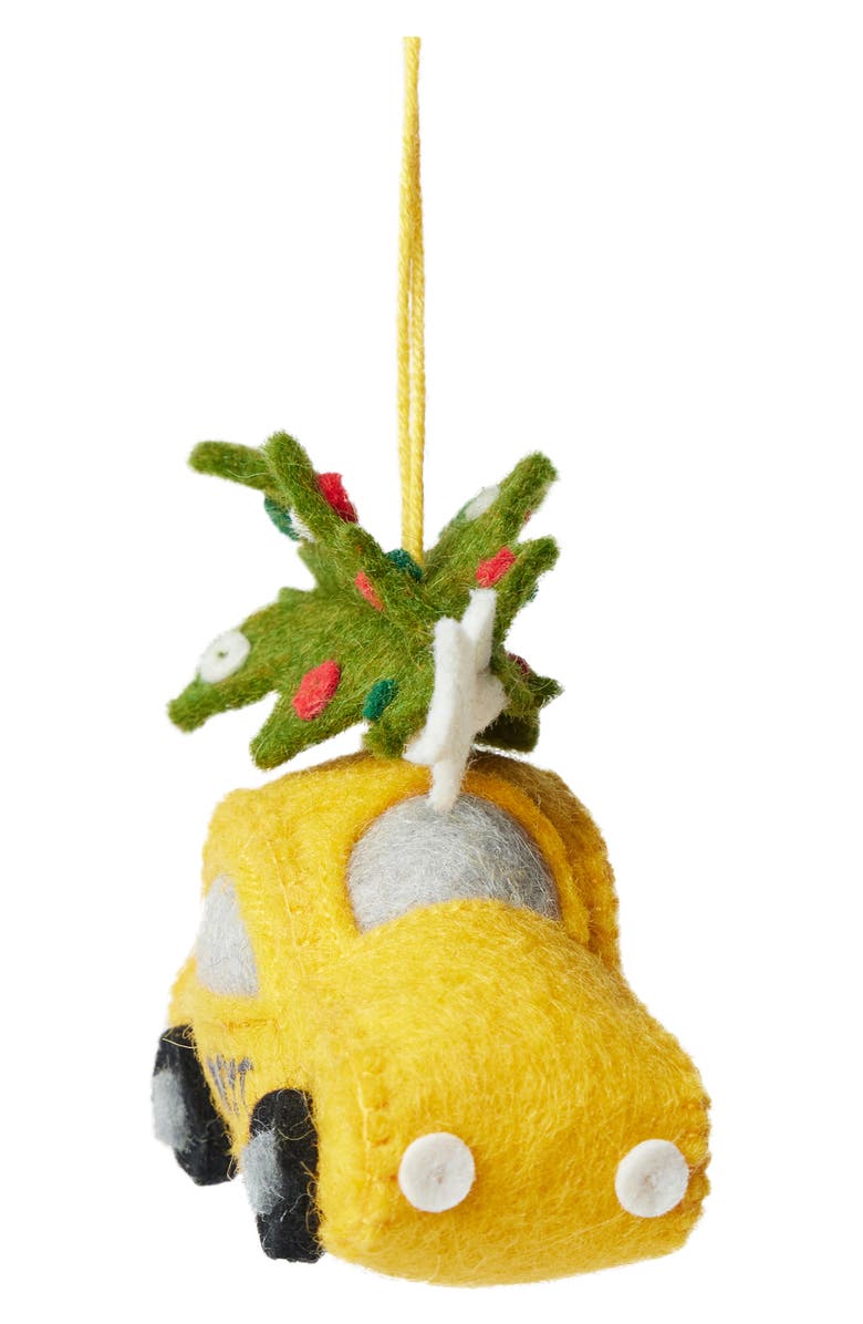 Craftspring Felted Wool NYC Taxi Ornament, Alternate, color,