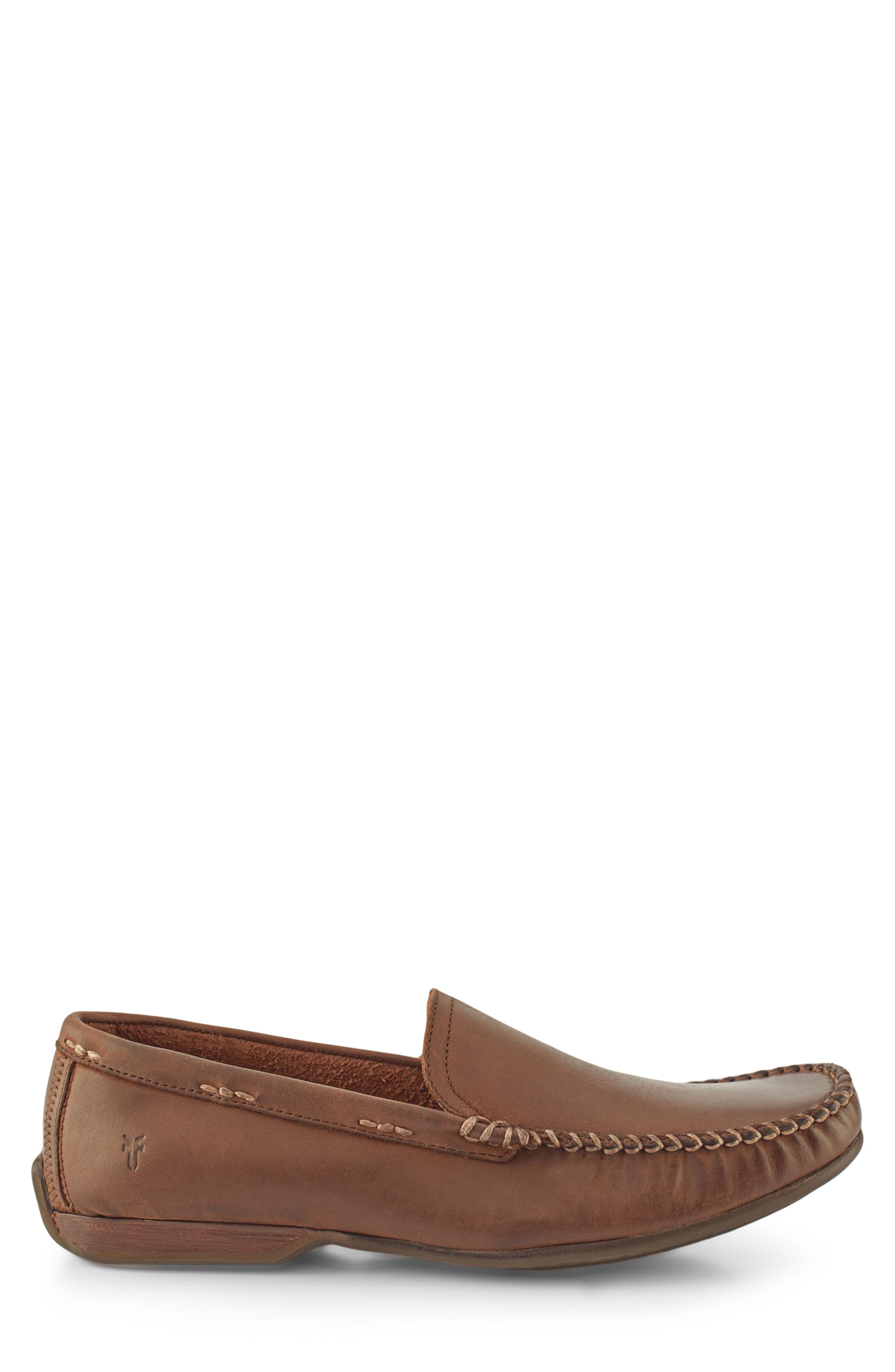 Frye Lewis Venetian Driving Loafer, Alternate, color, Tan
