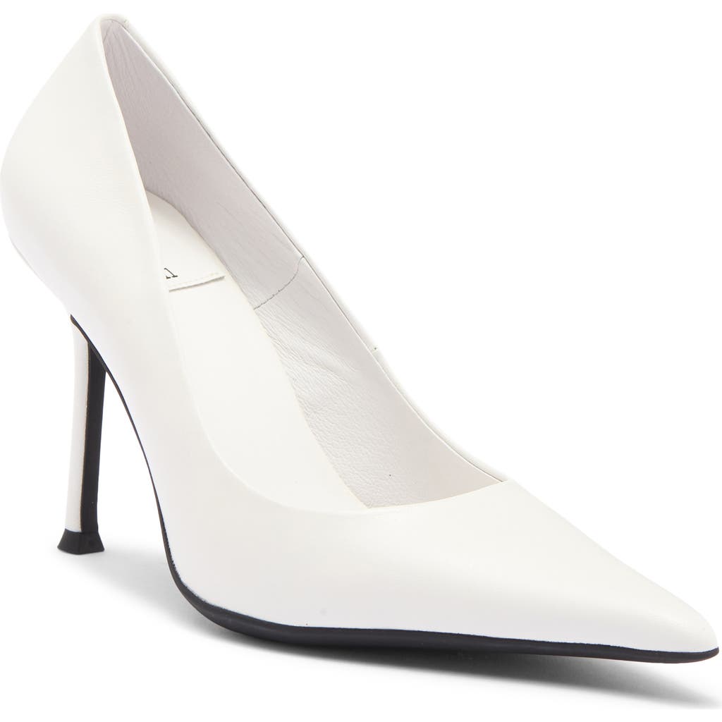Jeffrey Campbell Risktaker Pointed Toe Pump In White