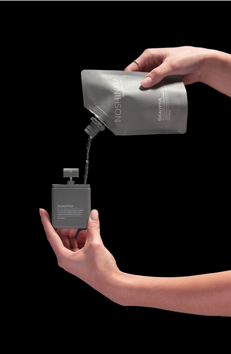 NOSHINKU Refillable Travel Size Nourishing Hand Sanitizer Set, Alternate, color, 