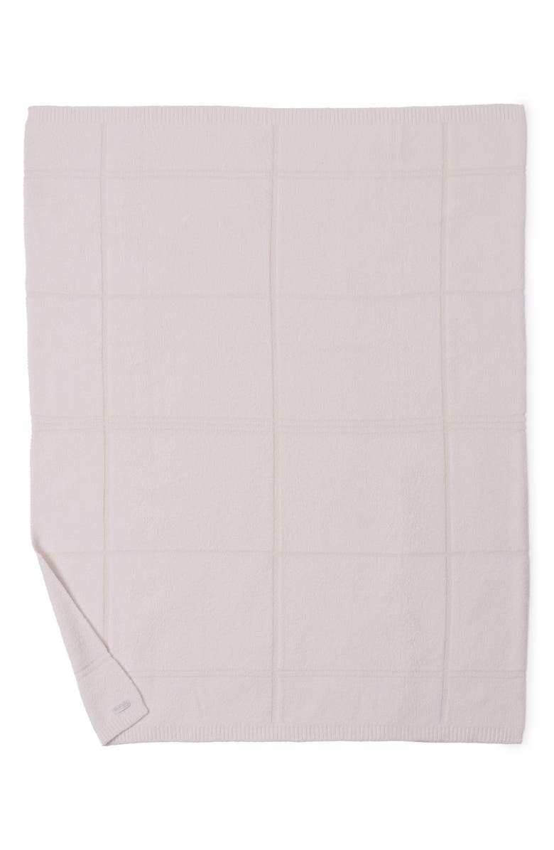 Barefoot Dreams<sup>®</sup> CozyChic<sup>®</sup> Tonal Plaid Throw Blanket, Alternate, color, Cream