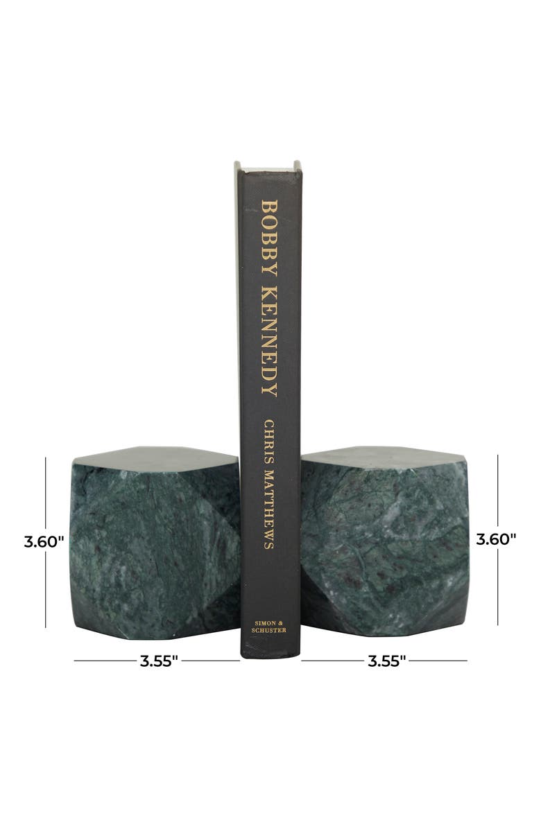 COSMO BY COSMOPOLITAN Gray Marble Block Geometric Bookends, Alternate, color, 