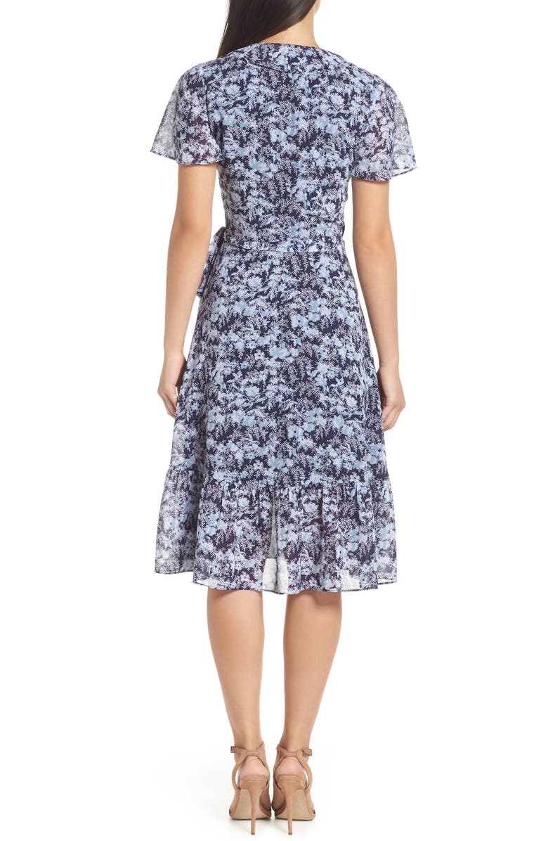 MICHAEL Michael Kors Ruffle Wrap Dress, Alternate, color, 