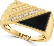 EFFY Agate and Diamond Band Ring