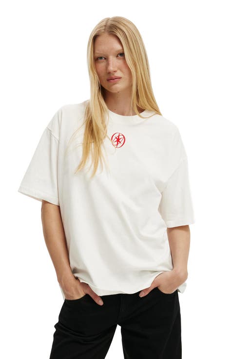 Women's The Lcn Music Boxy Graphic Tee