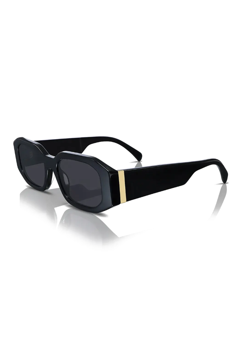 Caroline 51mm Acetate Sunglasses, Alternate, color, Black