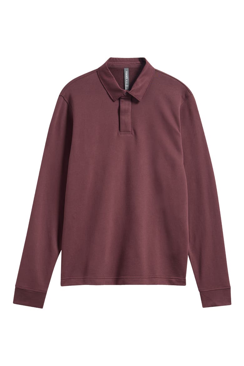 Cypress Long Sleeve Rugby Shirt, Alternate, color, BOYSENBERRY