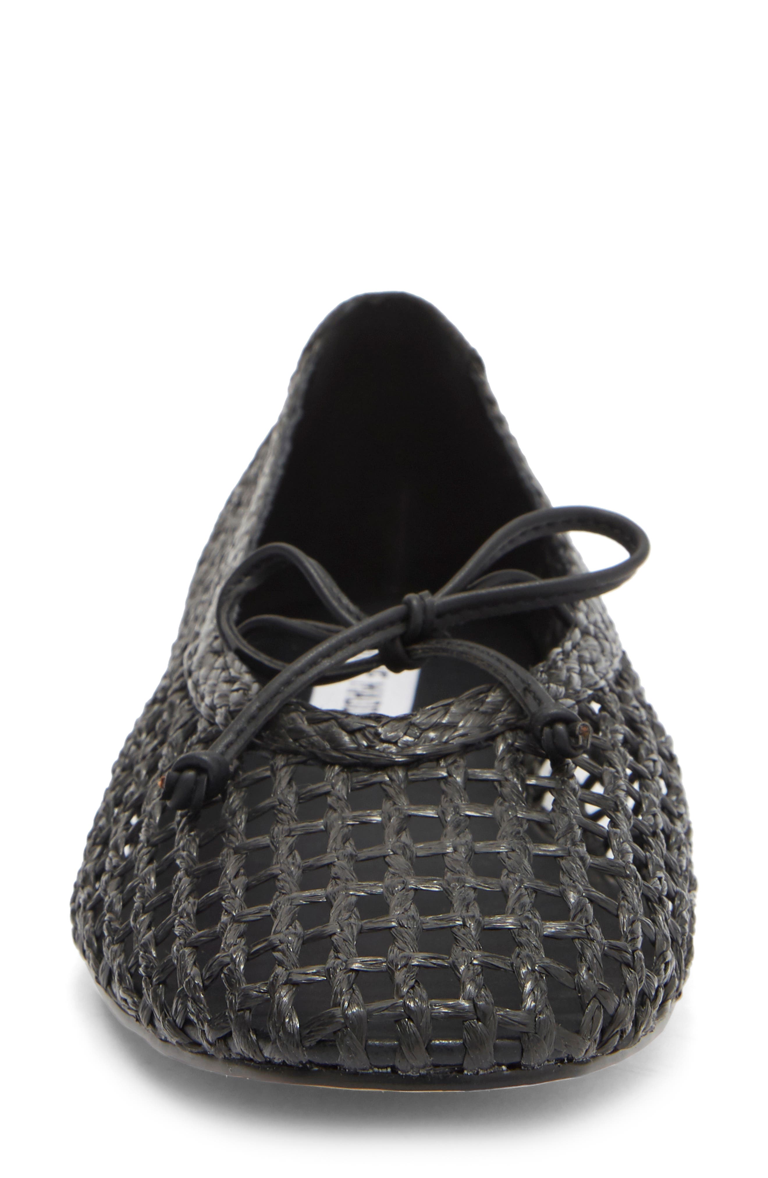 Steve Madden Leelo Woven Flat, Alternate, color, Black
