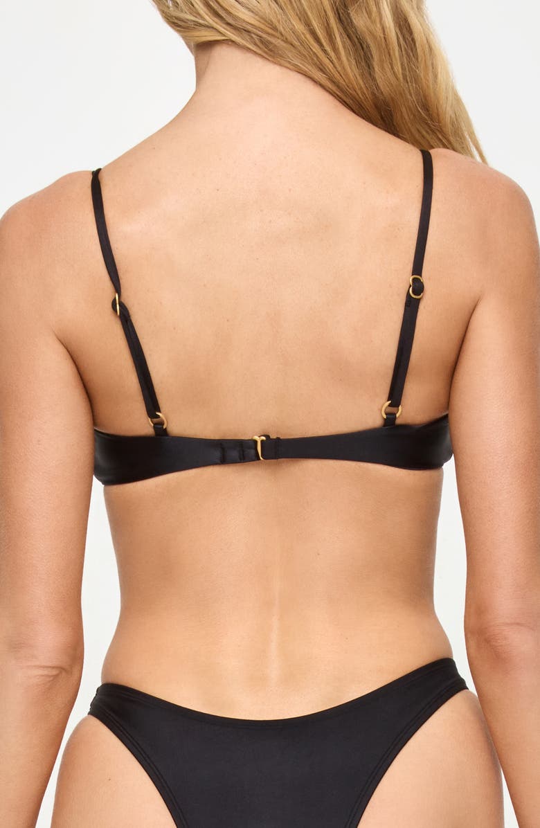 LSPACE Amory O-Ring Bikini Top, Alternate, color, Black