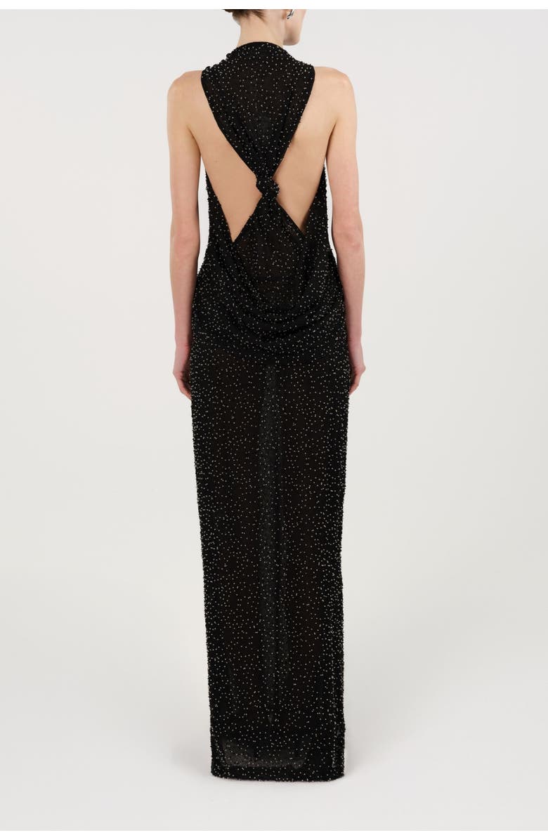 Nocturne Stone-Embellished Maxi Dress, Alternate, color, Black