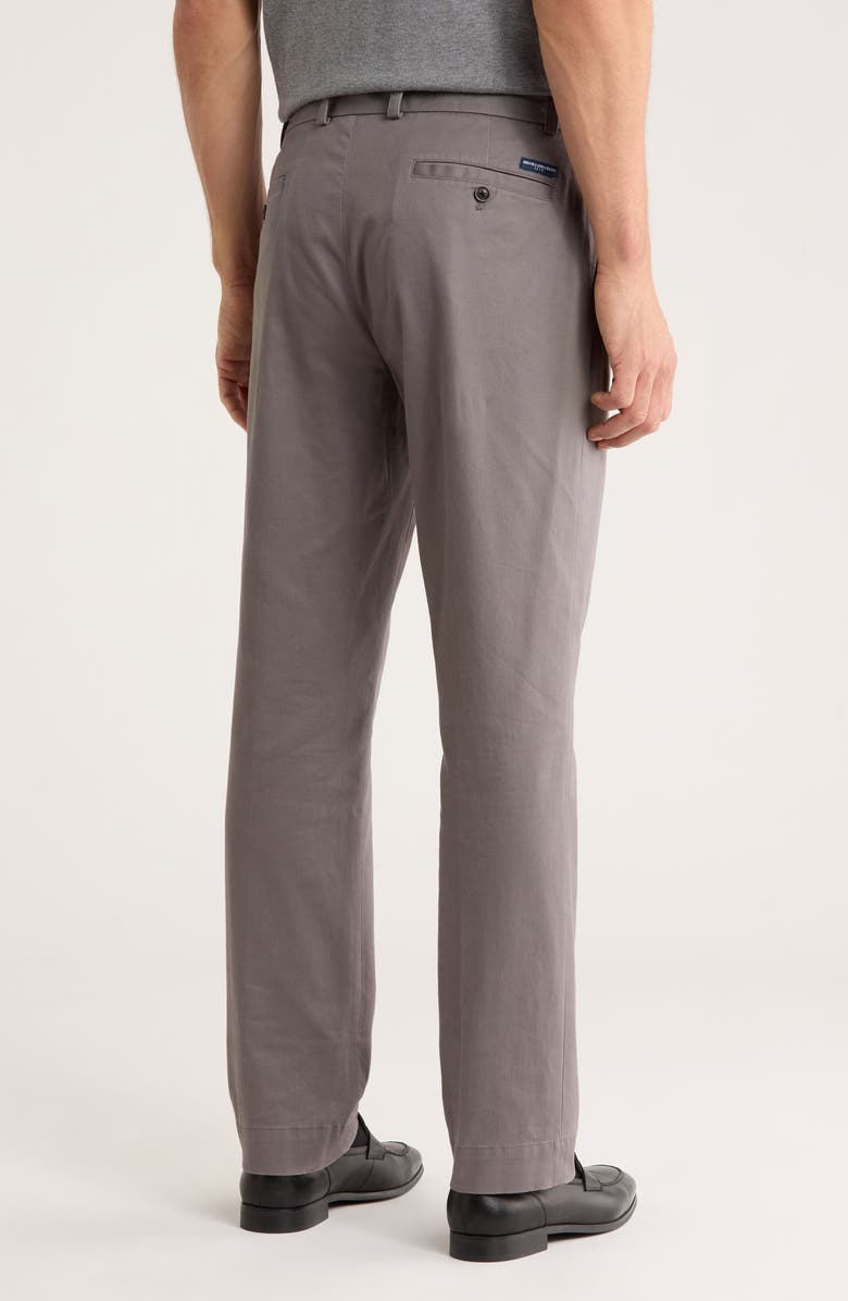 Brooks Brothers Stretch Cotton Pants, Alternate, color, Charcoal Gray