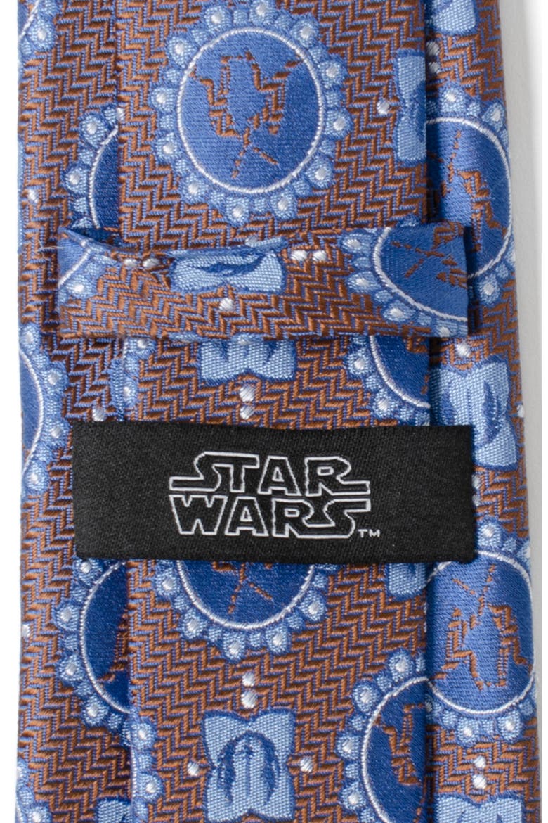 Star Wars Lightsaber Battle Silk Tie, Alternate, color, BLUE