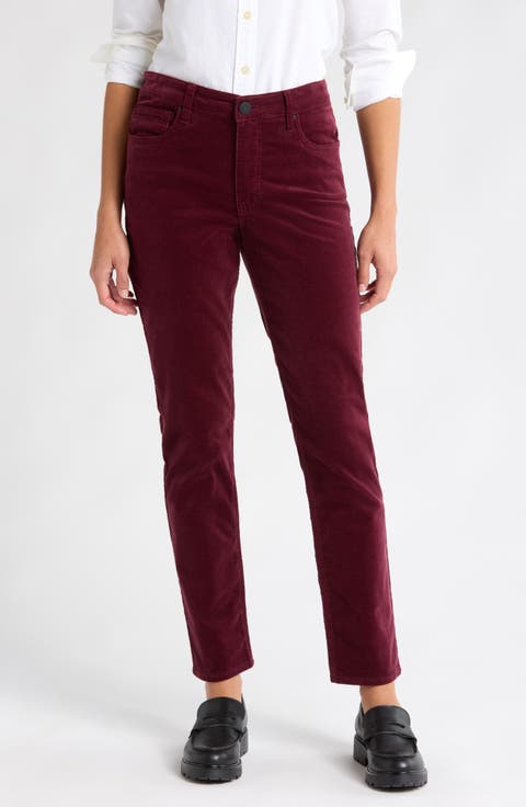 Rachael High Waist Corduroy Mom Jeans (Regular & Petite)