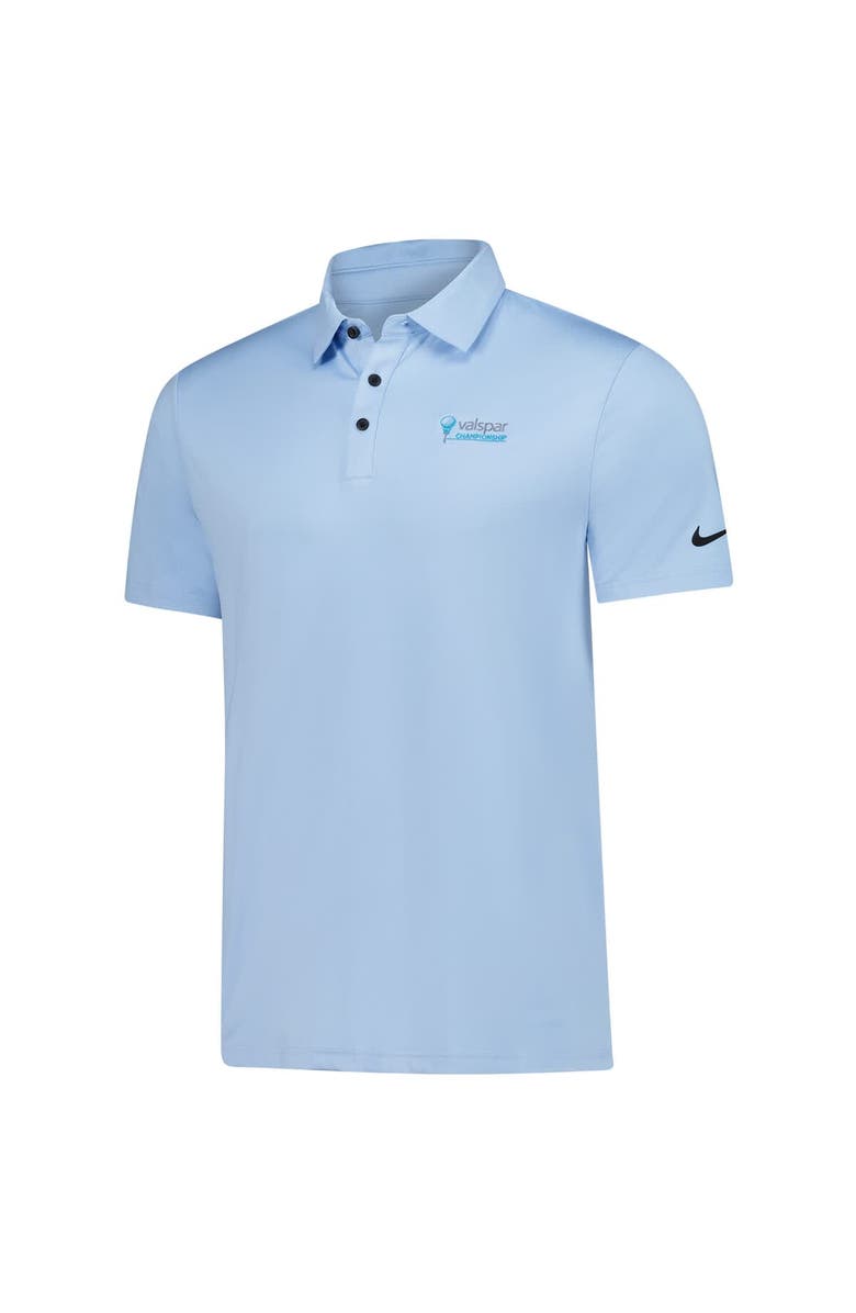 Nike Men's Nike Light Blue Valspar Championship Tour Heather Performance Polo, Alternate, color, Light Blue