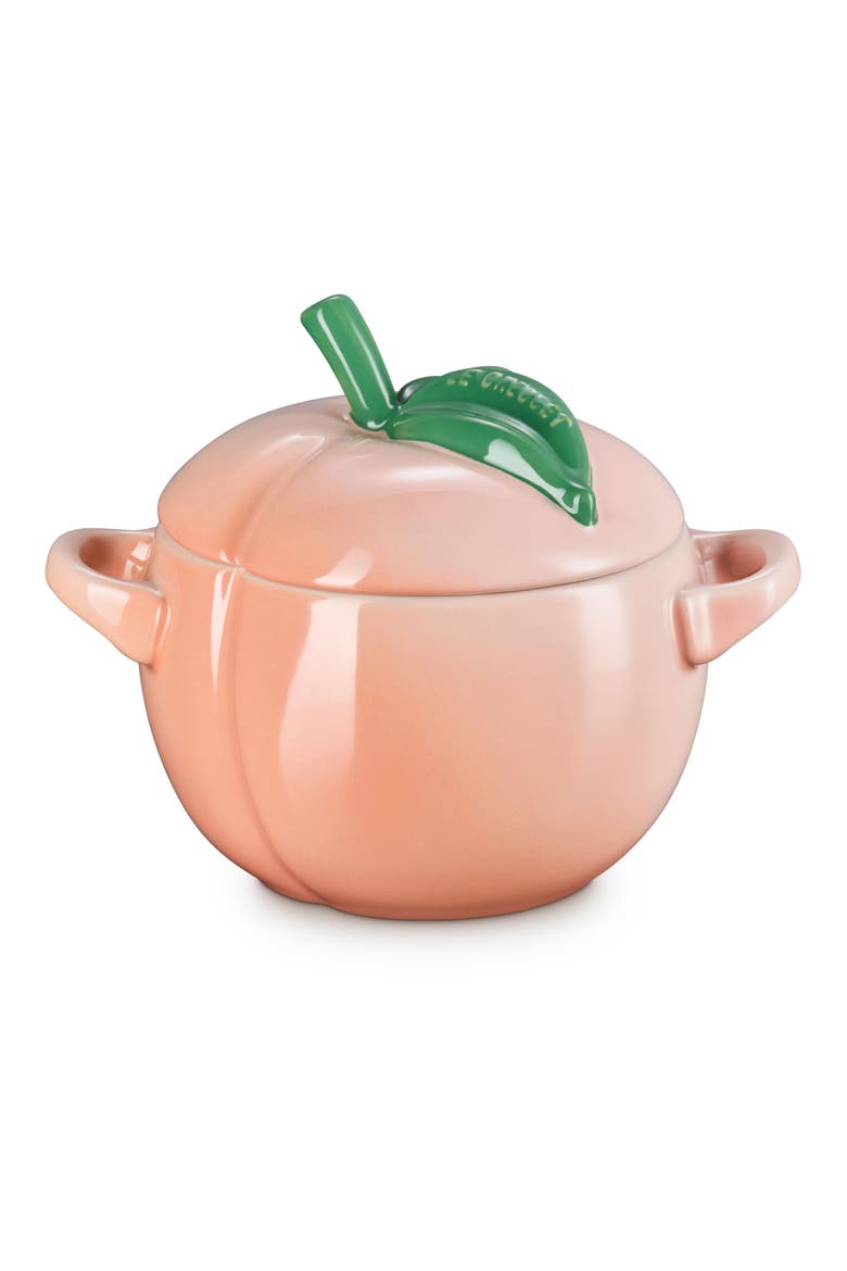 Peach Stoneware Mini Cocotte, Main, color, PECHE