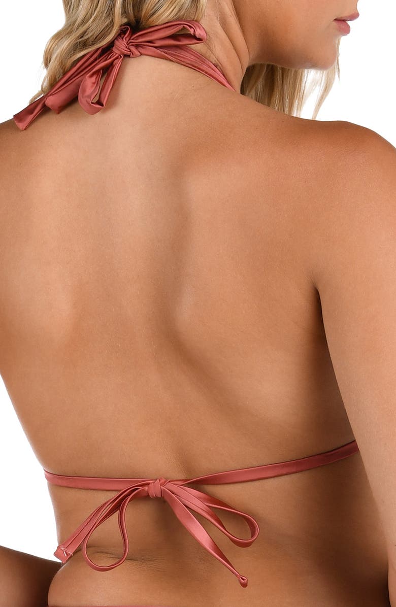 La Blanca Earth Halter Bikini Top, Alternate, color, 