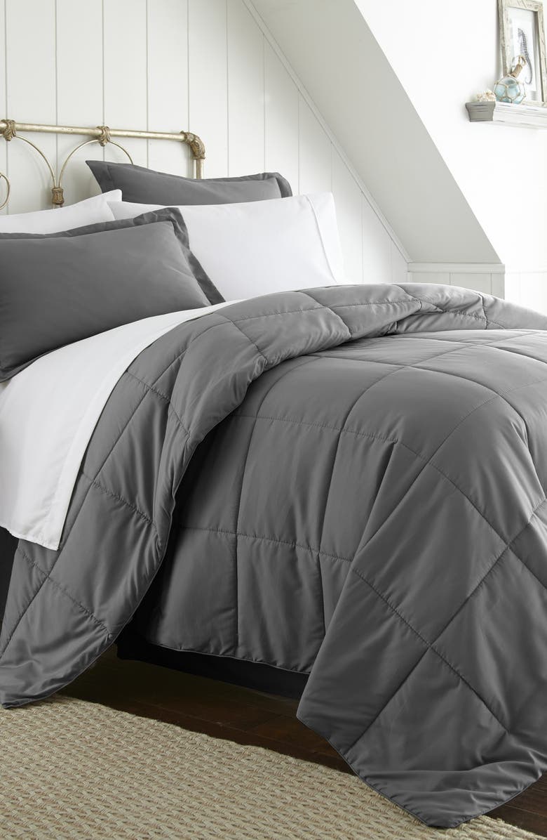 HOMESPUN HOME SPUN Premium 8-Piece Bed In A Bag, Main, color, Gray