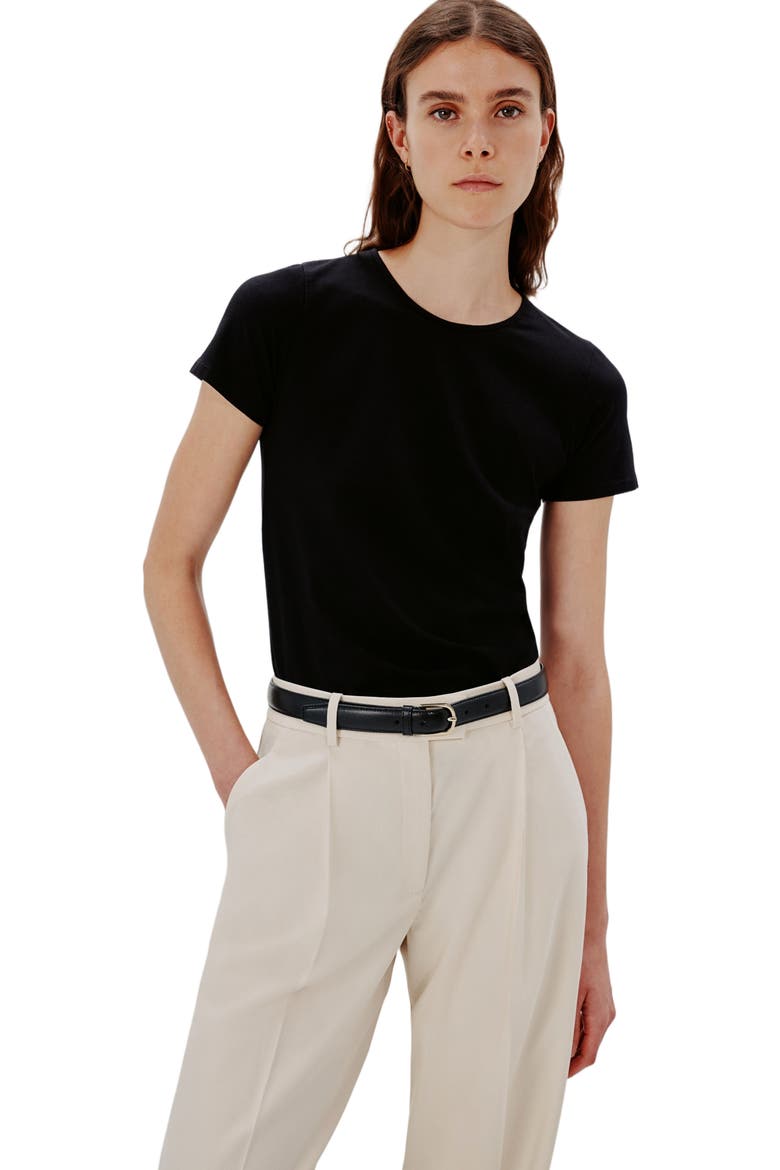 Fitted Tee | Black, Alternate, color, BLACK