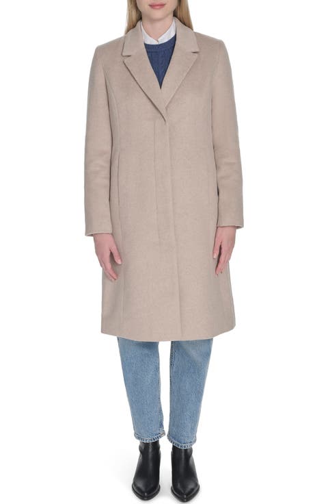 Slick Wool Blend Coat