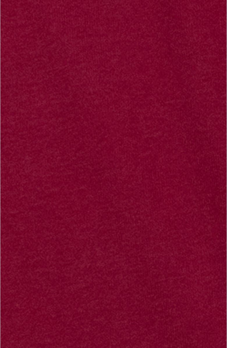 Leveret Footed Solid Cotton Matching Family Pajamas, Alternate, color, Maroon