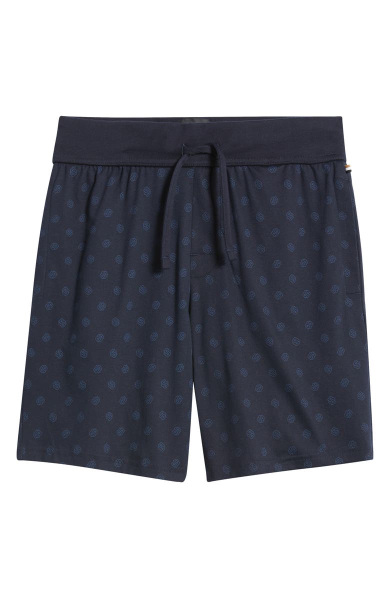 BOSS Relax Cotton Pajama Shorts, Alternate, color, Dark Blue