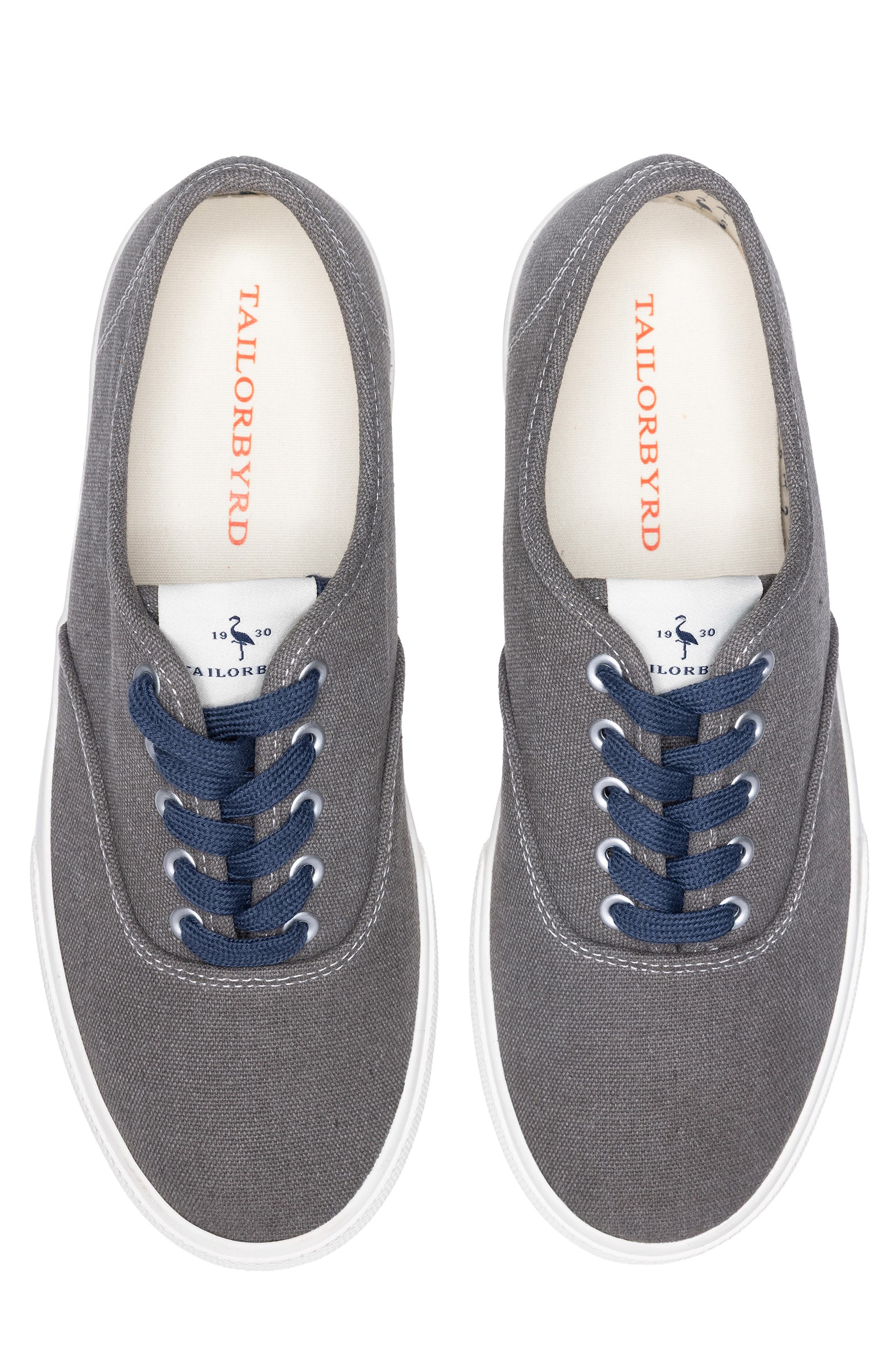 TailorByrd Luke Washed Canvas Sneaker, Alternate, color, Gray