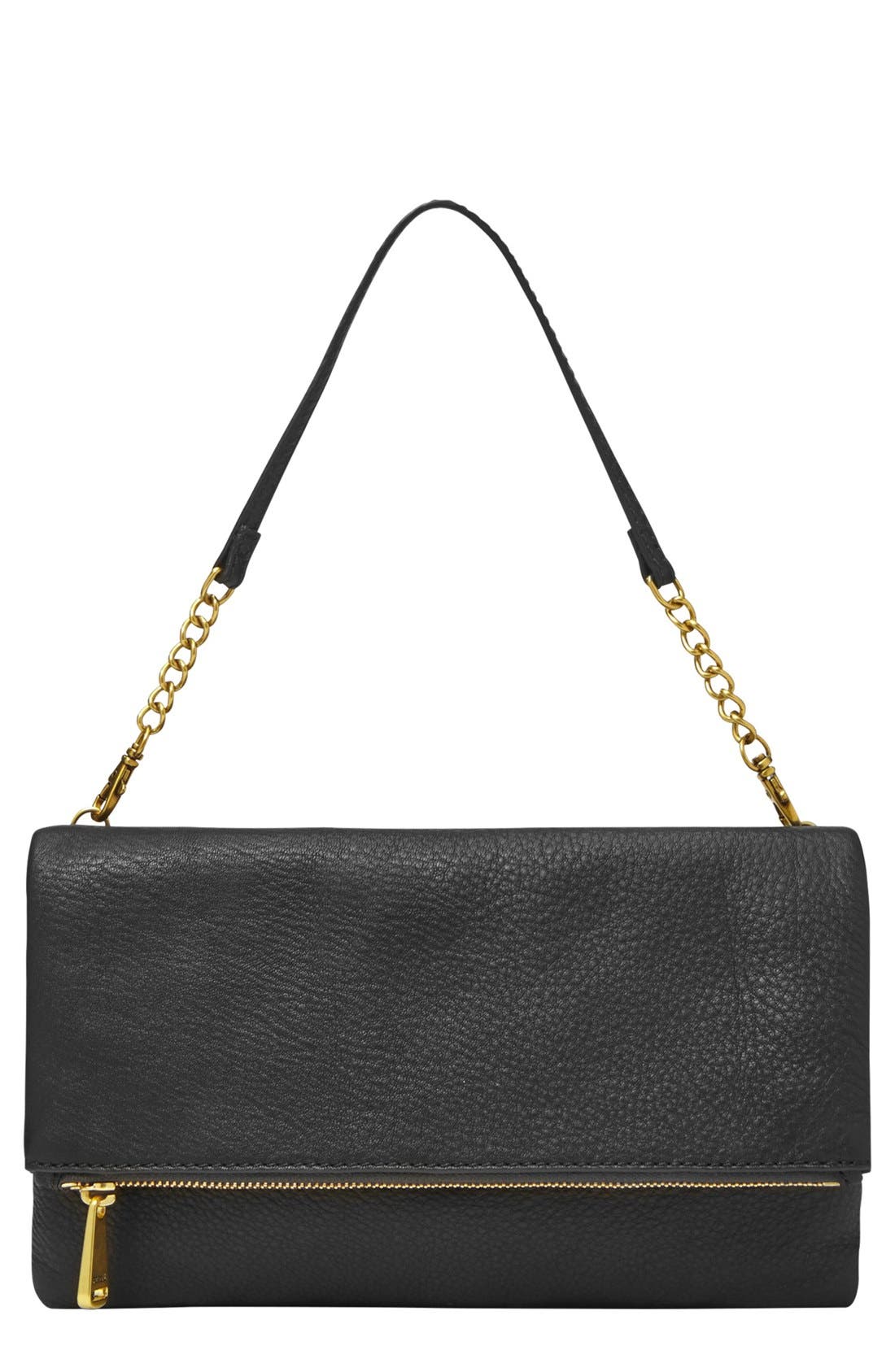 Fossil 'Erin' Foldover Clutch, Main, color, 