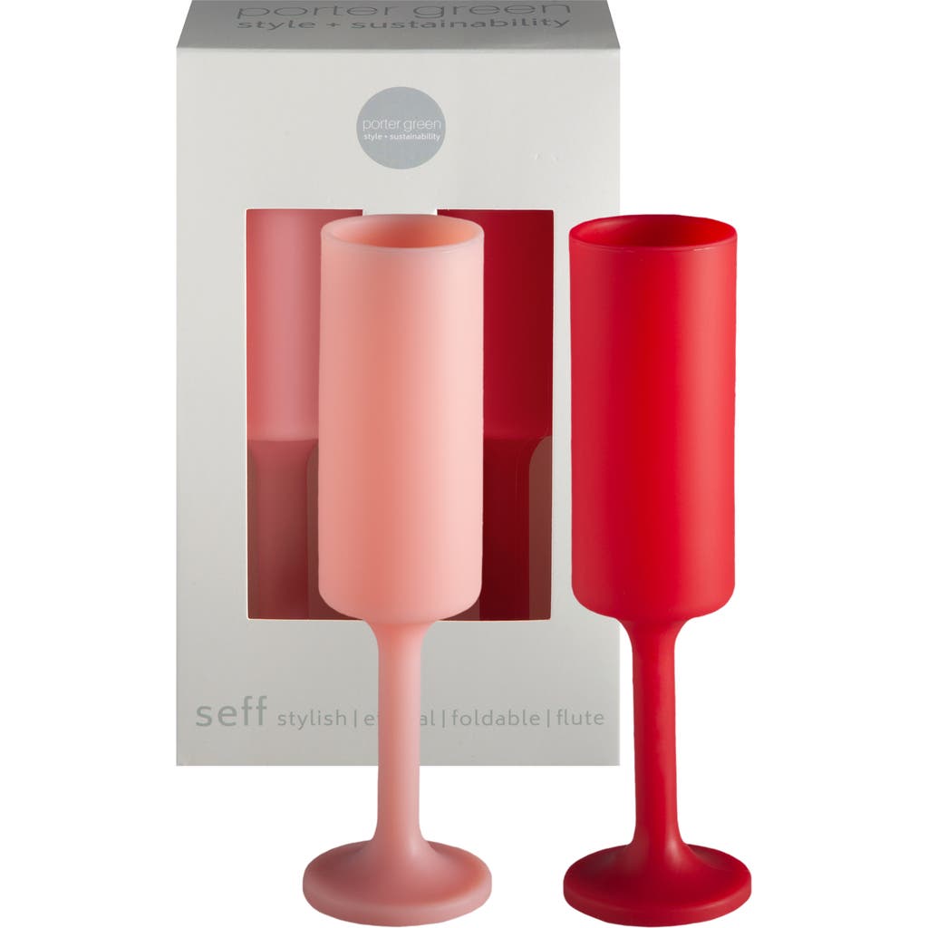Porter Green Seff | Unbreakable Champagne Flutes In Red