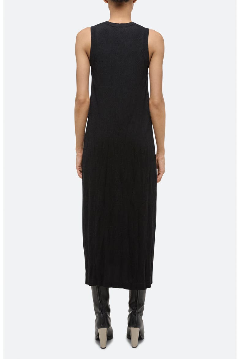 Crush Sleeveless Knit Midi Dress, Alternate, color, BLACK