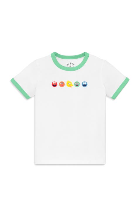 Kids Sesame Street Friends Ringer Tee (Toddler, Little Kid, Big Kid)