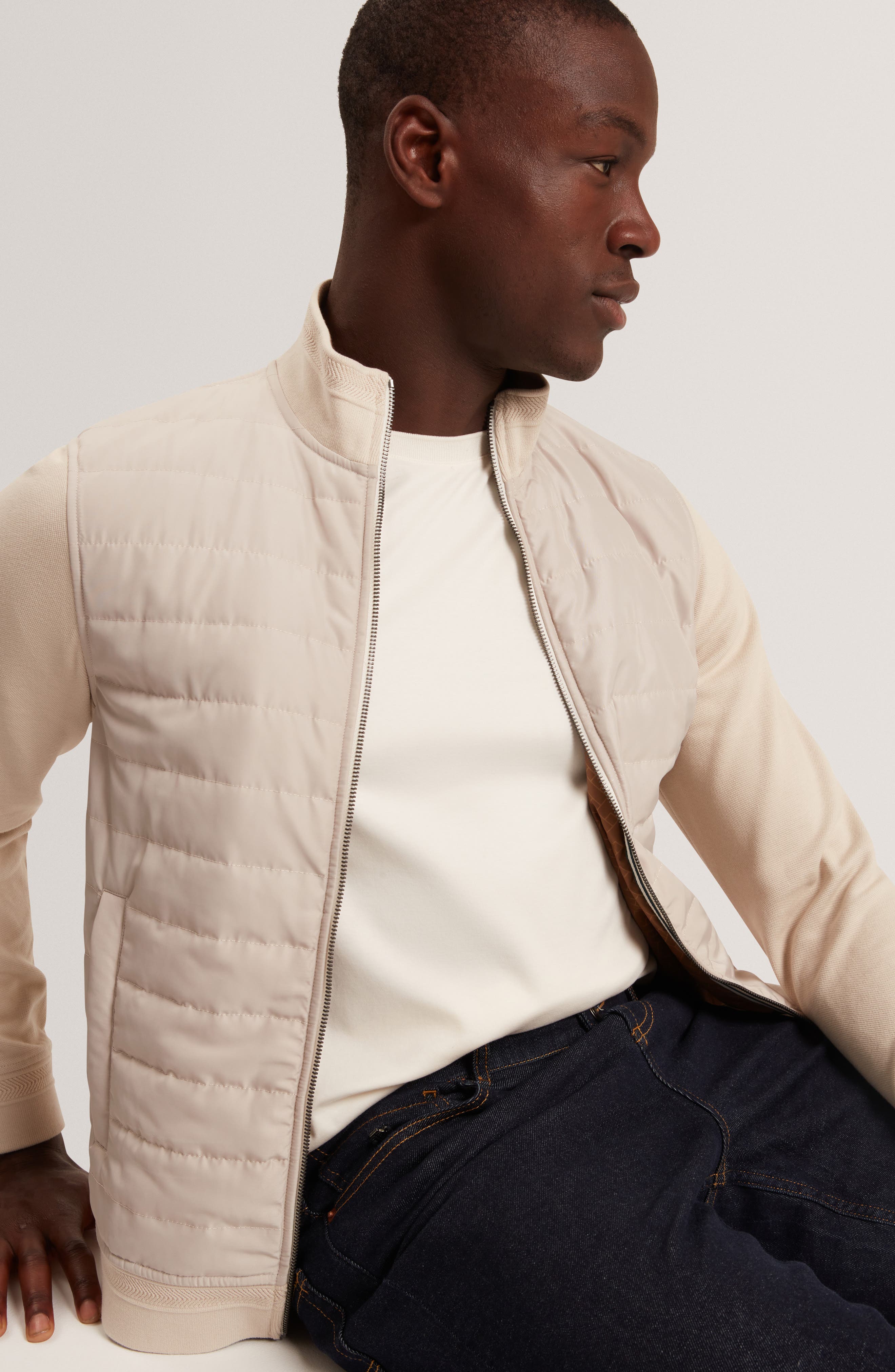 TED BAKER - テッドベイカー ブルゾン Ted Baker Durano Quilt Front Piqué Jacket (Men) | Nordstrom