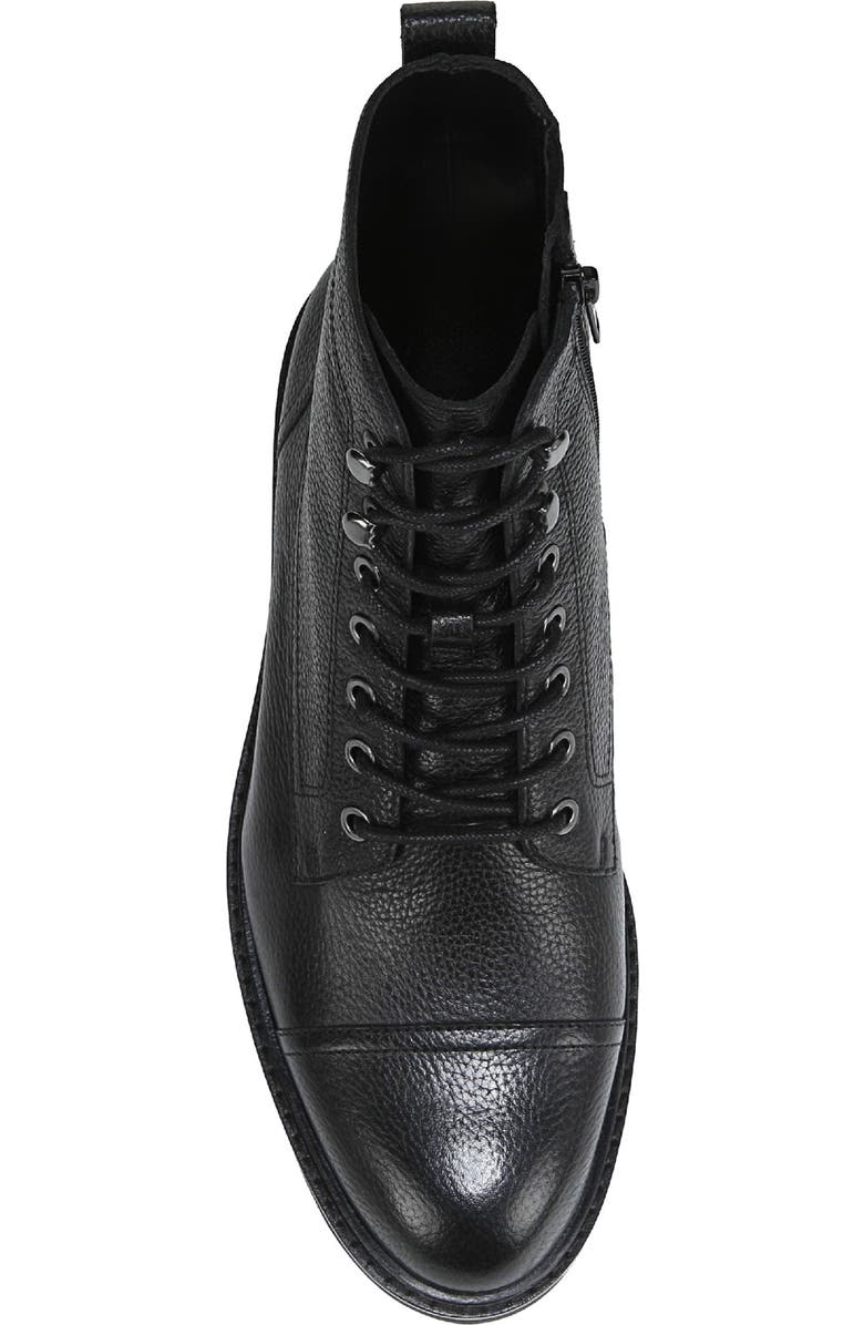 Vionic Livermore Water Repellent Lace-Up Bootie, Alternate, color, Black Leather